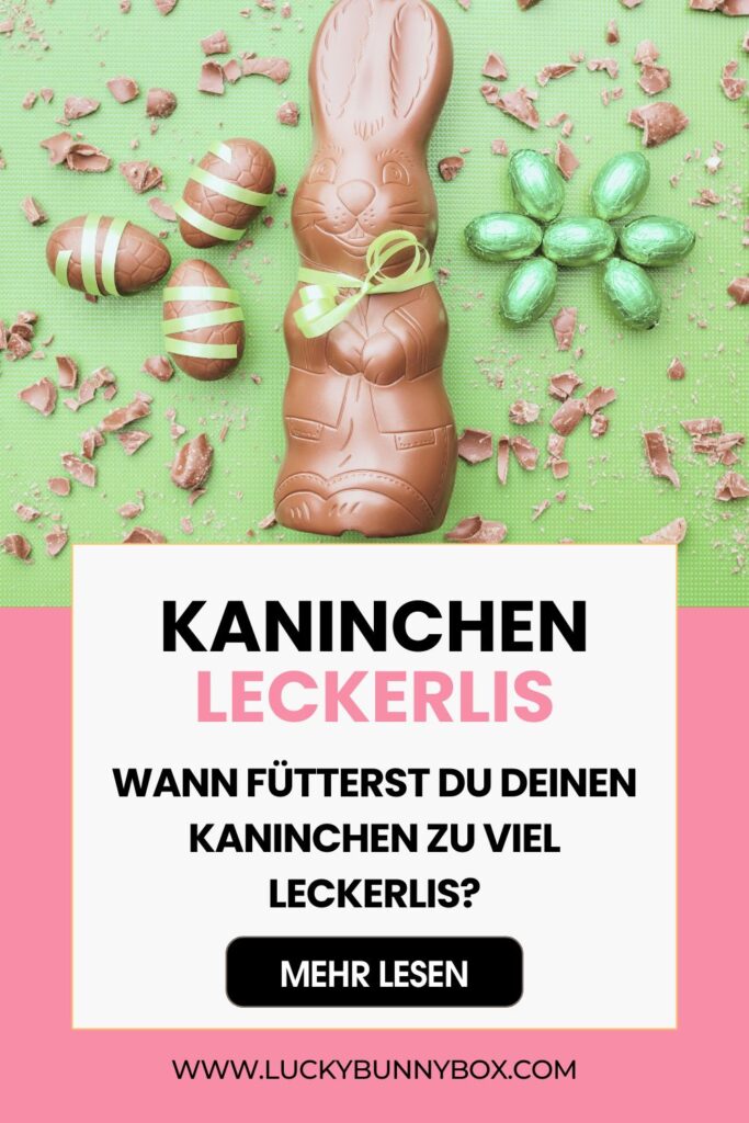 Zu viel Kaninchen Leckerlis dick Blinddarmkot